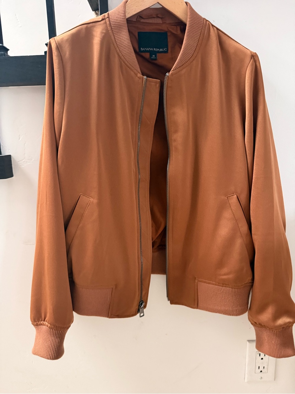 Banana Republic Copper Tan Bomber Jacket